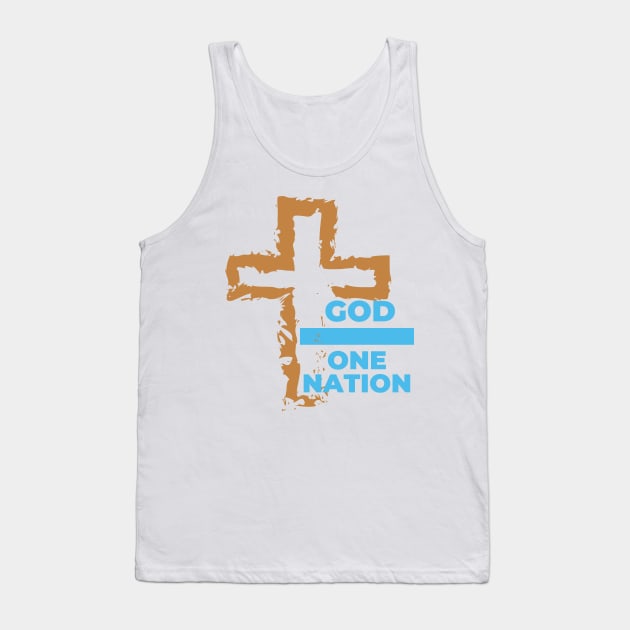 One Nation Under God Tank Top by DRBW